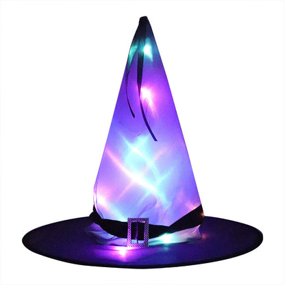 Witch Hat LED Lights & Elf Ears - Halloween Party Decor