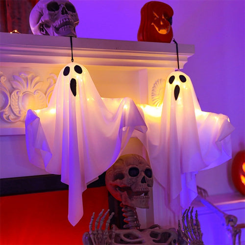 Glowing Scream Ghost Halloween Decoration Props