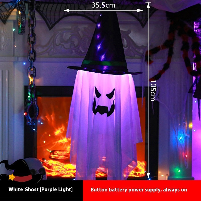 Glowing Scream Ghost Halloween Decoration Props