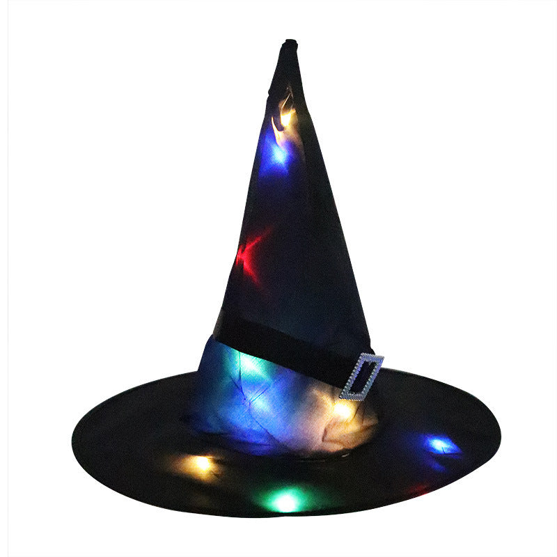 Witch Hat LED Lights & Elf Ears - Halloween Party Decor